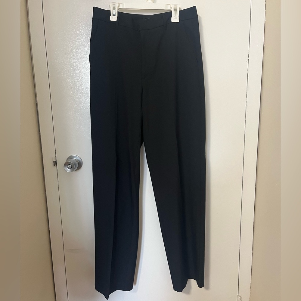 Banana Republic Women’s Wide Leg High Rise Sculpted Black Trousers Size 4
